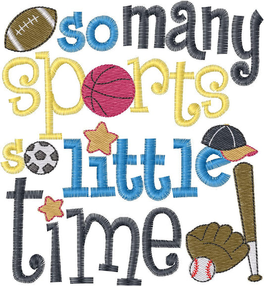 So Many Sports Little Time